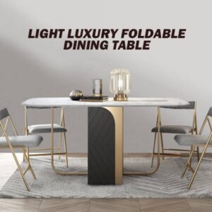 Light Luxury Foldable Dining Table